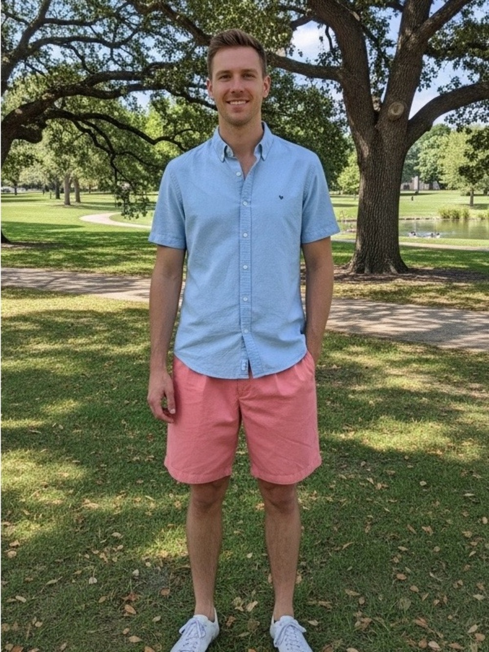Peter Millar Men's 100%  Pure Cotton Shorts Pink Size 32